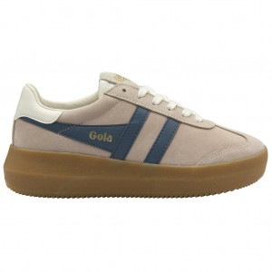 Gola Classics Athena Sneakers Rosa Branco Portugal | KJHD15726