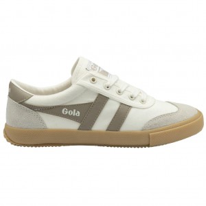 Gola Classics Badminton Plimsoll Sneakers Branco Cinzentas Portugal | RANY50817