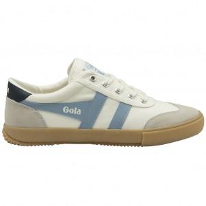 Gola Classics Badminton Plimsoll Sneakers Branco Azul Marinho Portugal | QOCT86972