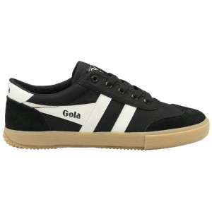 Gola Classics Badminton Plimsoll Sneakers Pretas Branco Portugal | GRCB43026