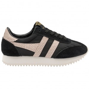 Gola Classics Boston '78 Snake Sneakers Pretas Rosa Portugal | WZME05169