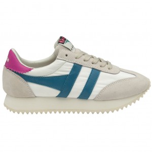 Gola Classics Boston '78 Sneakers Branco Fucsia Portugal | LQPZ41386