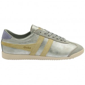 Gola Classics Bullet Blaze Sneakers Prateadas Limão Lavanda Portugal | SWTE15286