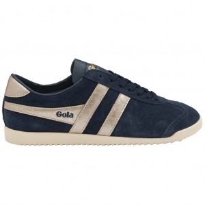 Gola Classics Bullet Flame Sneakers Azul Marinho Rosa Douradas Portugal | TDMP39168