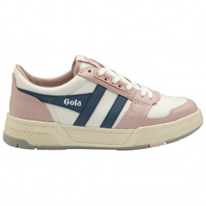 Gola Classics Challenge Sneakers Branco Rosa Portugal | IQZH53049
