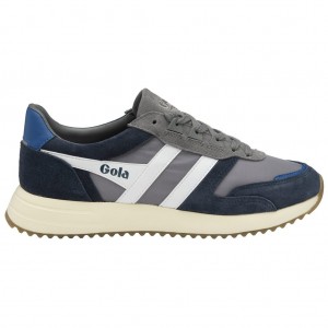 Gola Classics Chicago Sneakers Azul Marinho Branco Portugal | DEOK05124
