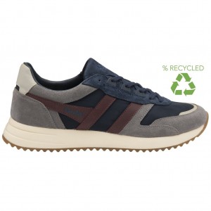 Gola Classics Chicago Sneakers Azul Marinho Bordeaux Portugal | HSLQ91284