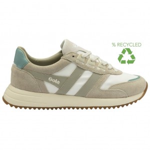 Gola Classics Chicago Sneakers Branco Cinzentas Portugal | GKEW29136