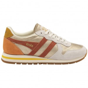 Gola Classics Daytona Blaze Sneakers Douradas Laranja Portugal | VLXS37018