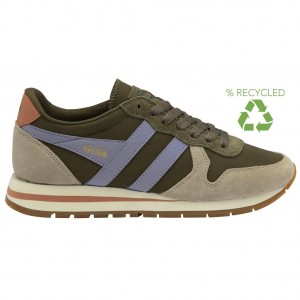 Gola Classics Daytona Chute Sneakers Caqui Lavanda Portugal | SKWB91026