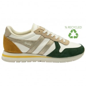 Gola Classics Daytona Quadrant Sneakers Branco Douradas Portugal | AYXN16807