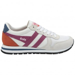 Gola Classics Daytona Sneakers Branco Fucsia Azuis Portugal | GXYC49283