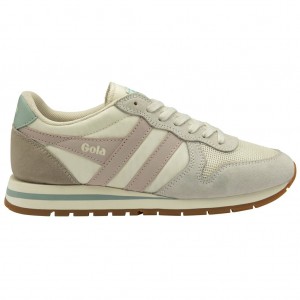 Gola Classics Daytona Sneakers Branco Rosa Portugal | ZOJK39801