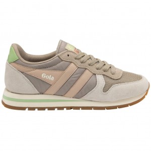 Gola Classics Daytona Sneakers Cinzentas Branco Rosa Portugal | ETAG54618