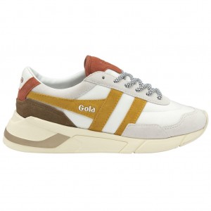 Gola Classics Eclipse Pure Sneakers Branco Laranja Portugal | SNWG89571