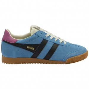 Gola Classics Elan Sneakers Pretas Fucsia Portugal | ESUF81950