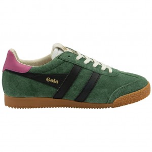 Gola Classics Elan Sneakers Pretas Fucsia Portugal | VBFL80942