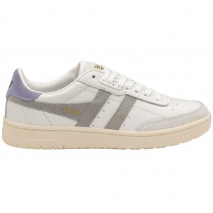 Gola Classics Falcon Sneakers Branco Luz Cinzentas Lavanda Portugal | YKJL79280