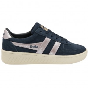 Gola Classics Grandslam Flame Sneakers Azul Marinho Rosa Portugal | SRHI67051
