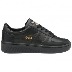 Gola Classics Grandslam Leather Sneakers Pretas Portugal | CHOW38657