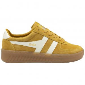 Gola Classics Grandslam Suede Sneakers Branco Portugal | HRWO05974