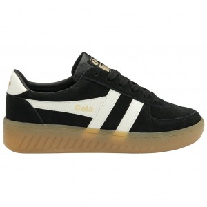Gola Classics Grandslam Suede Sneakers Pretas Branco Portugal | OLGP49381