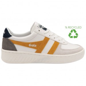 Gola Classics Grandslam Trident Sneakers Branco Azul Marinho Portugal | NYZR74982