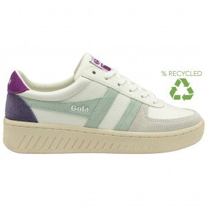 Gola Classics Grandslam Trident Sneakers Branco Portugal | BDCF89061