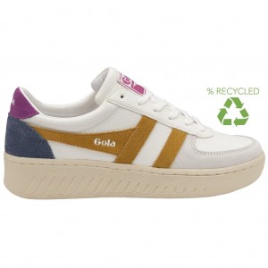 Gola Classics Grandslam Trident Sneakers Branco Portugal | SRTO94561
