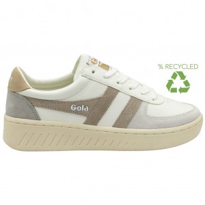 Gola Classics Grandslam Trident Sneakers Branco Cinzentas Portugal | GLNJ09624