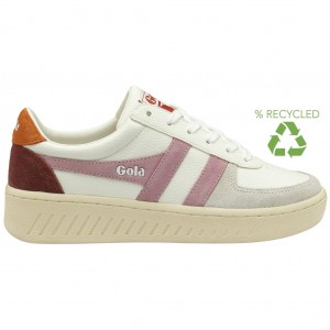 Gola Classics Grandslam Trident Sneakers Branco Laranja Portugal | PNGI04572