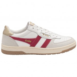 Gola Classics Hawk Sneakers Branco Douradas Portugal | UDNQ30489