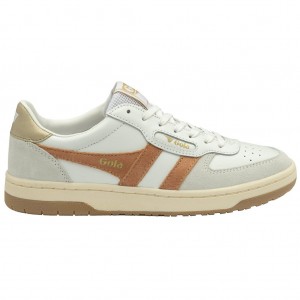 Gola Classics Hawk Sneakers Branco Douradas Portugal | WATO32476