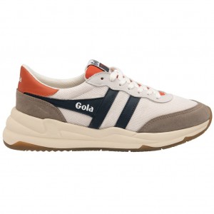 Gola Classics Jupiter Sneakers Branco Azul Marinho Portugal | QNBO20518