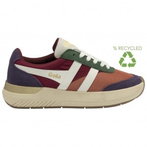 Gola Classics Raven Sneakers Terracotta Cerise Plum Portugal | REZT79581