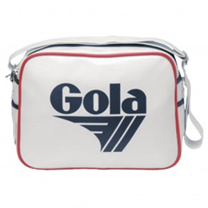 Gola Classics Redford Messenger Bag Branco Azul Marinho Vermelhas Portugal | OWSL15063