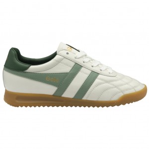 Gola Classics Stadium Sneakers Branco Verdes Portugal | ISDU02978