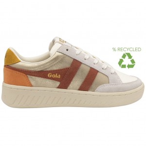 Gola Classics Superslam Blaze Sneakers Douradas Laranja Portugal | SXCR32087