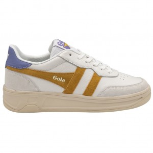 Gola Classics Topspin Sneakers Branco Lavanda Portugal | IMBF92768