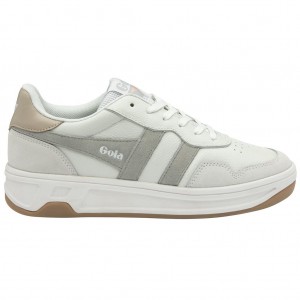 Gola Classics Topspin Sneakers Branco Luz Cinzentas Portugal | PXRE56382