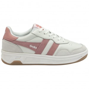 Gola Classics Topspin Sneakers Branco Rosa Coral Rosa Portugal | NUZR54310