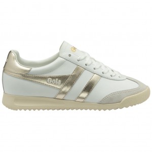 Gola Classics Torpedo Mirror Sneakers Branco Douradas Branco Portugal | JNHL45219