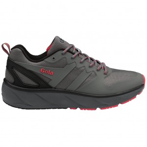 Gola Performance Thunder Sneakers Pretas Vermelhas Escuro Portugal | ORJF03295