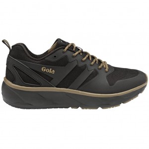 Gola Performance Thunder Sneakers Pretas Caqui Portugal | XOIL78214