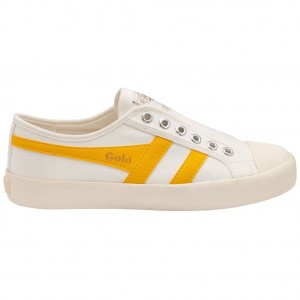 Gola Vegan Classics Coaster Slip Shoes Branco Portugal | SIYM39214