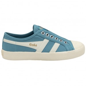 Gola Vegan Classics Coaster Slip Shoes Branco Portugal | LOES09782