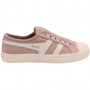 Gola Vegan Classics Coaster Slip Shoes Branco Portugal | PSLT12653