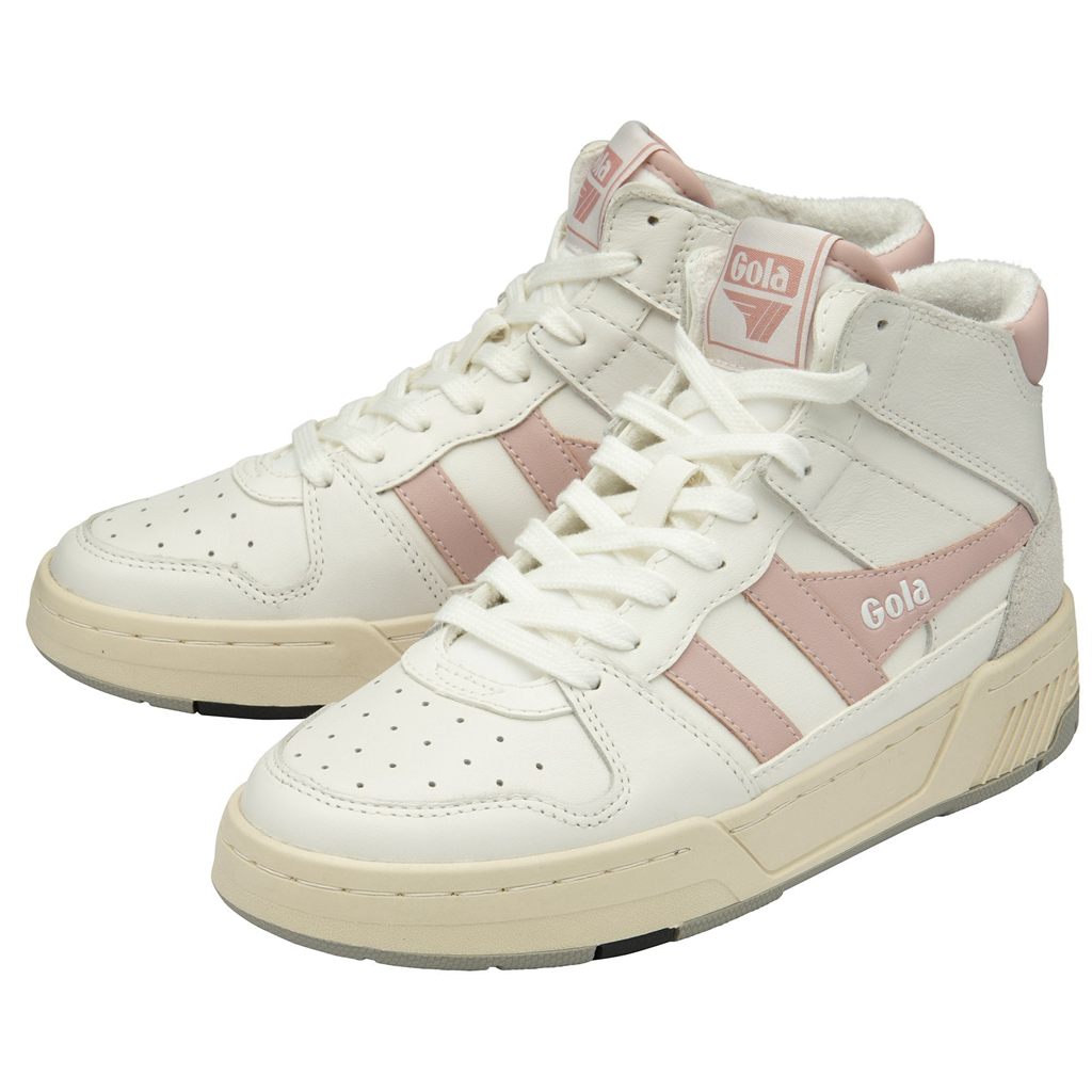 Gola Classics Allcourt High Sneakers Branco Rosa Portugal | LQZB21850