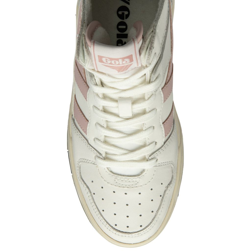 Gola Classics Allcourt High Sneakers Branco Rosa Portugal | LQZB21850