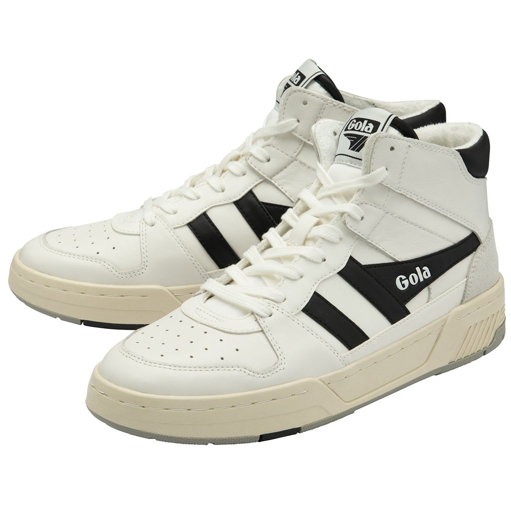Gola Classics Allcourt High Sneakers Branco Pretas Portugal | TSDE86735